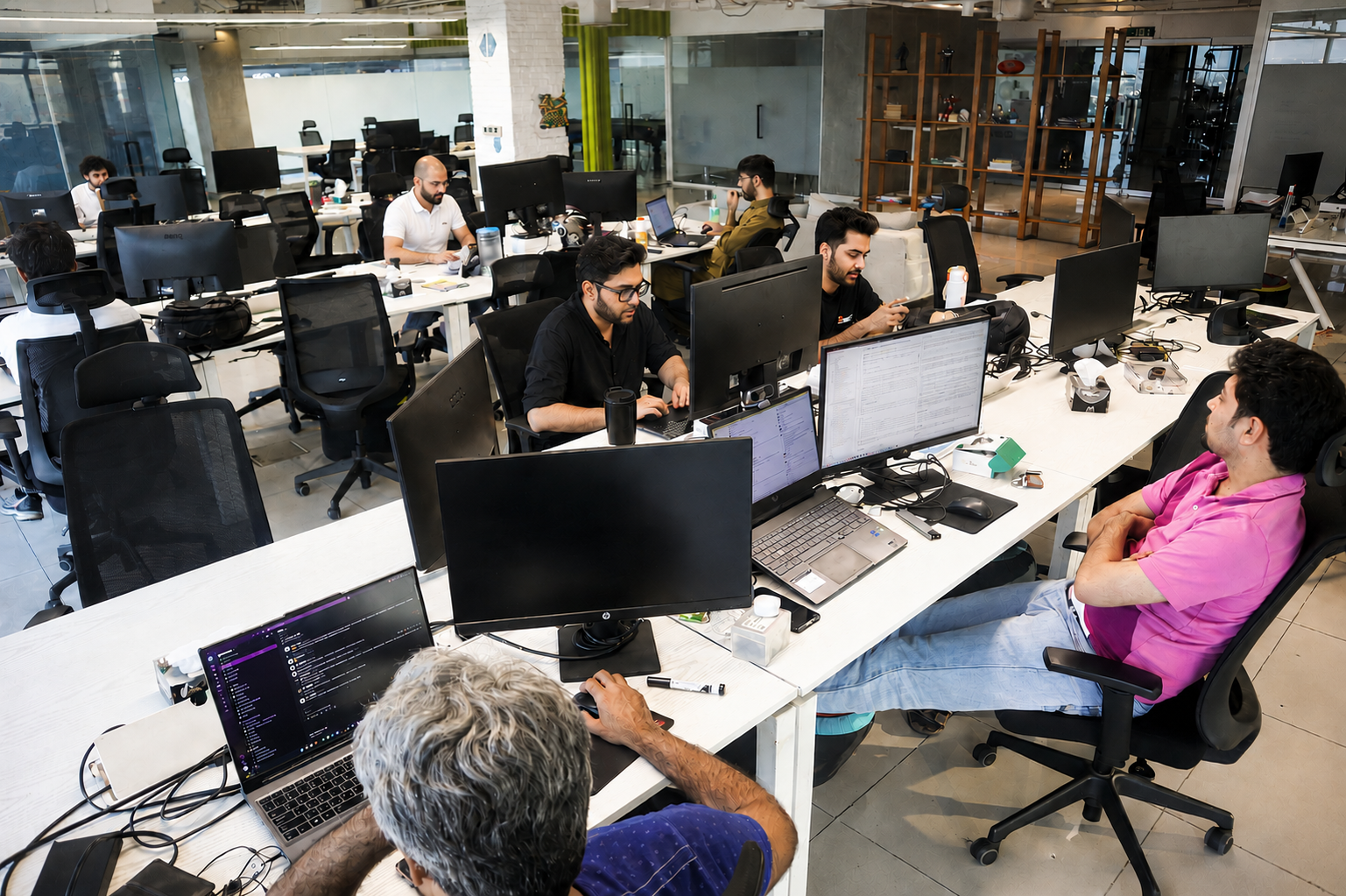 MediSwift billing specialists at their workstations
